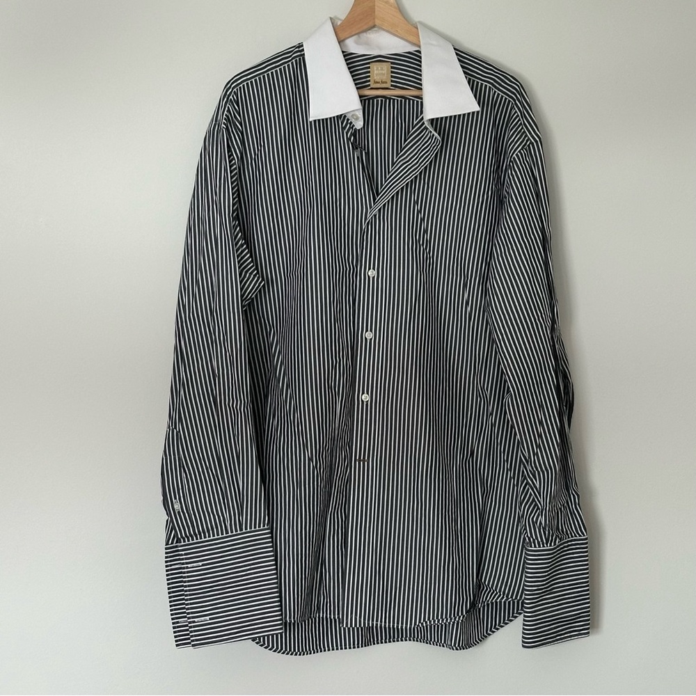 Ike Behar | Vintage Men's Dress Shirt | Size Unknown